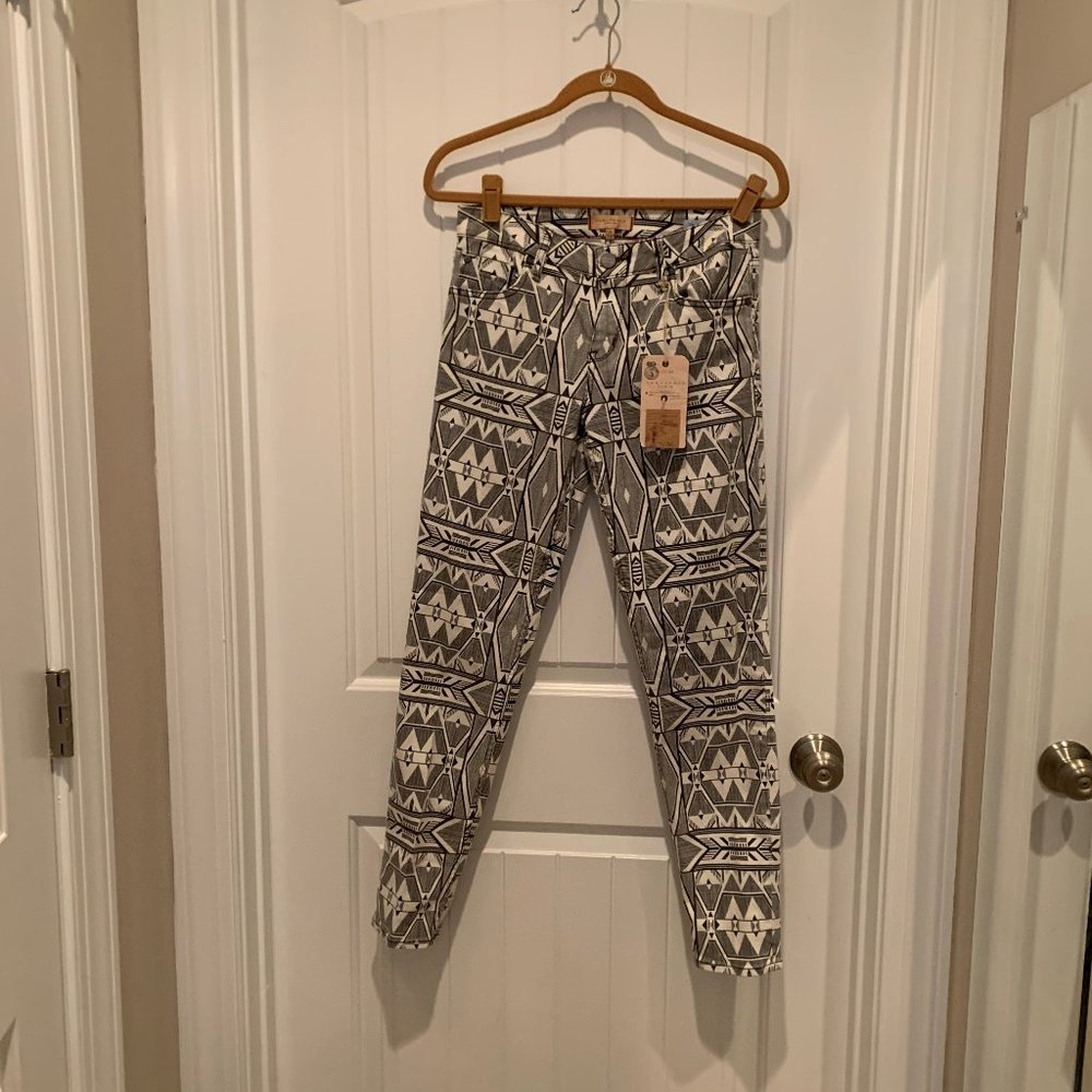 Sanctuary Black & White Denim Size 28: New